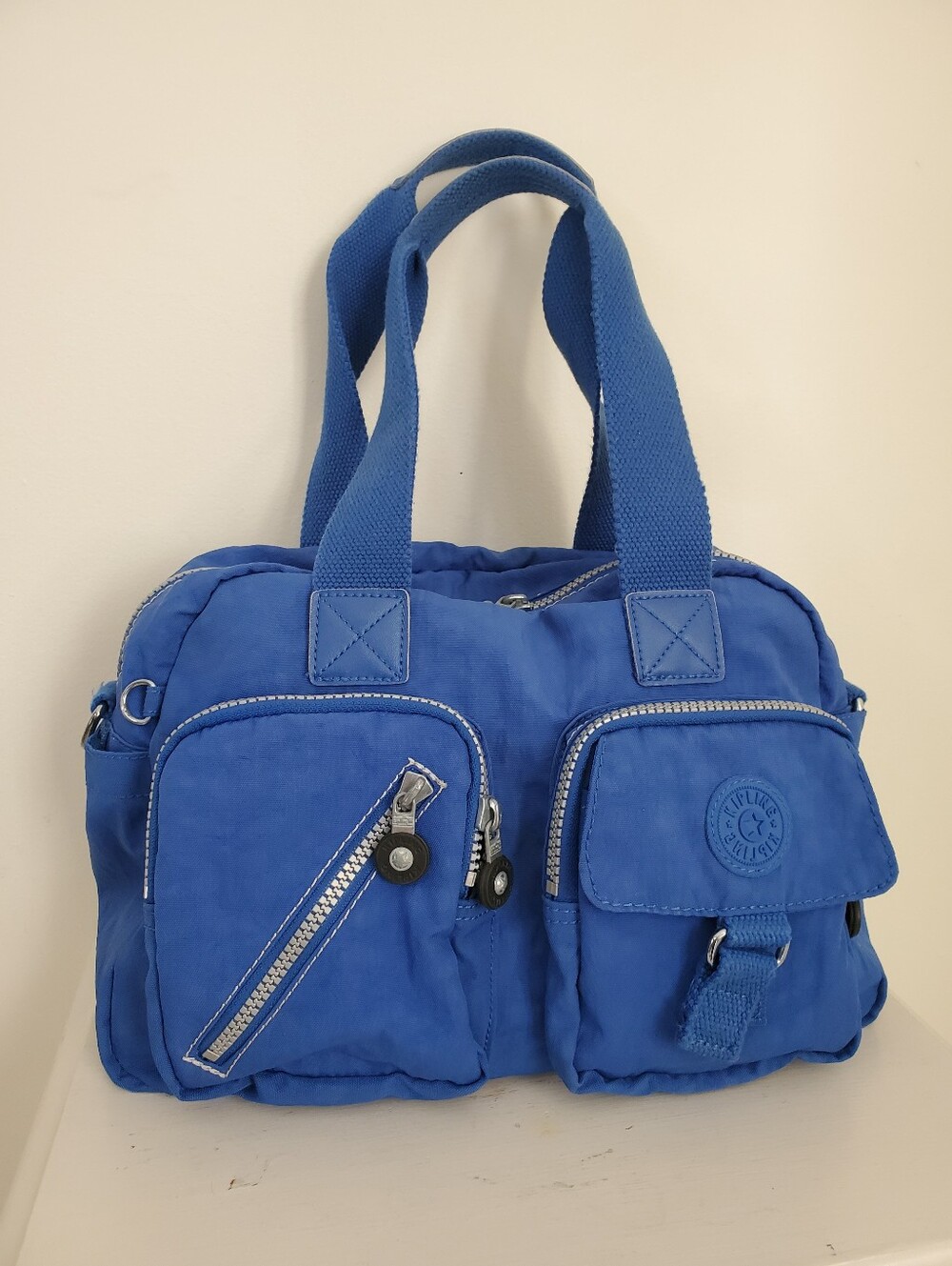 Blue Kipling Defea Handbag Shoulder Bag